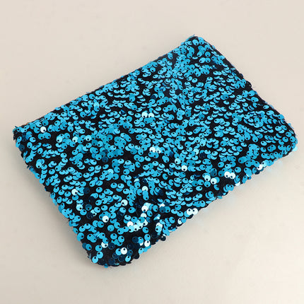 Pochette / Trousse - grandes paillettes rondes 20 x 14 cm