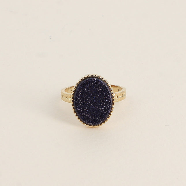 Eline ring - oval natural stone