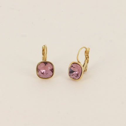 Boucles dormeuses - cristal 8mm
