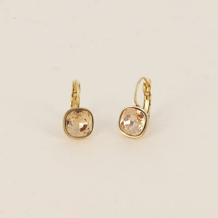 Boucles dormeuses - cristal 8mm