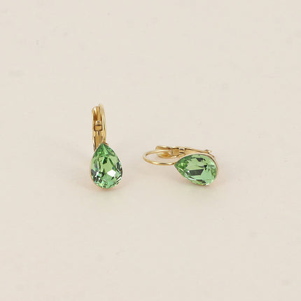 Boucles dormeuses Bertille Mini - goutte et cristaux Swarovski®