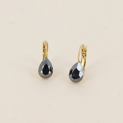 Boucles dormeuses Bertille Mini - goutte et cristaux Swarovski®
