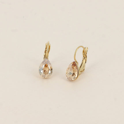 Boucles dormeuses Bertille Mini - goutte et cristaux Swarovski®