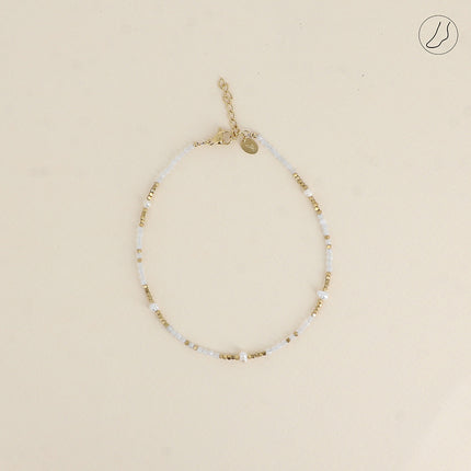 Bracelet de cheville Bracéline avec pierres naturelles