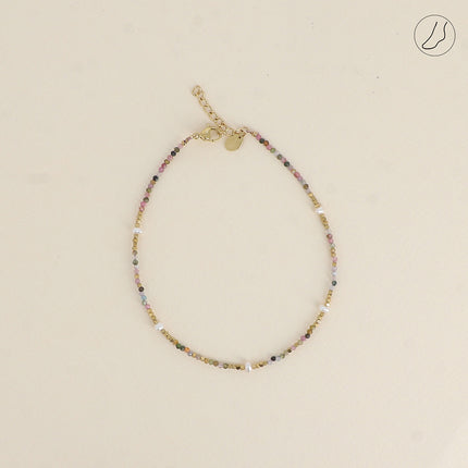 Bracelet de cheville Bracéline avec pierres naturelles