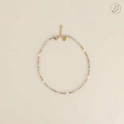 Bracelet de cheville Bracéline avec pierres naturelles