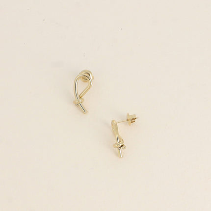 Boucles puces - motif noeud