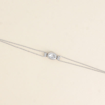 Bracelet - petite pastille bombée et incurvée
