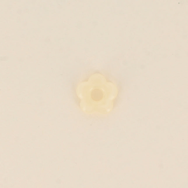Perle de fleur en résine 15,5mm, 10 pièces