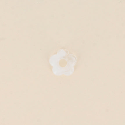 Perle de fleur en résine 15,5mm, 10 pièces