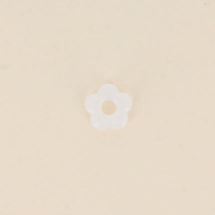 Perle de fleur en résine 15,5mm, 10 pièces