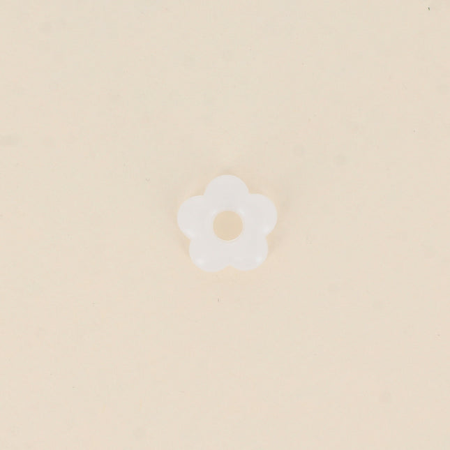 Perle de fleur en résine 15,5mm, 10 pièces