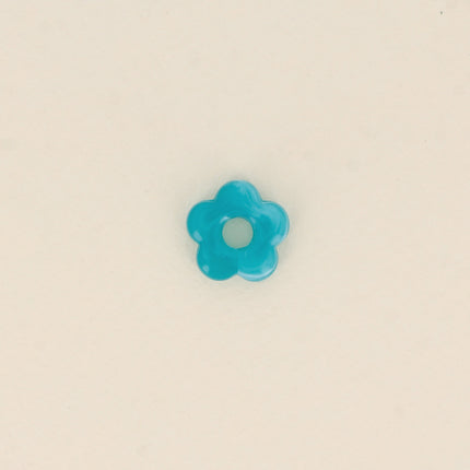 Perle de fleur en résine 15,5mm, 10 pièces