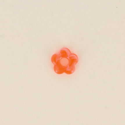 Perle de fleur en résine 15,5mm, 10 pièces