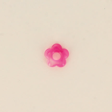 Perle de fleur en résine 15,5mm, 10 pièces