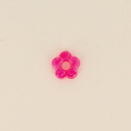 Perle de fleur en résine 15,5mm, 10 pièces
