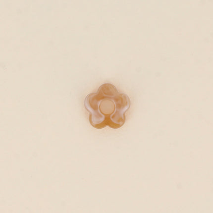 Perle de fleur en résine 15,5mm, 10 pièces