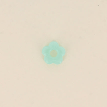 Perle de fleur en résine 15,5mm, 10 pièces