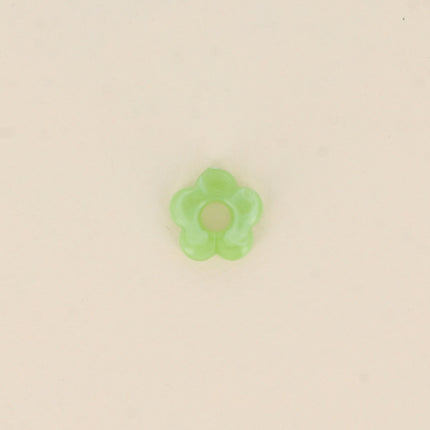 Perle de fleur en résine 15,5mm, 10 pièces
