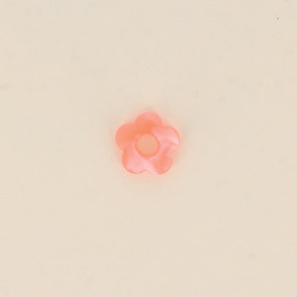Perle de fleur en résine 15,5mm, 10 pièces