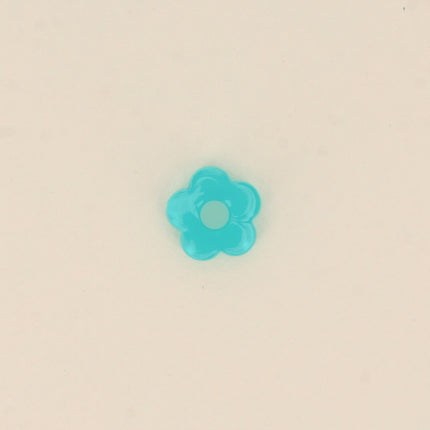 Perle de fleur en résine 15,5mm, 10 pièces