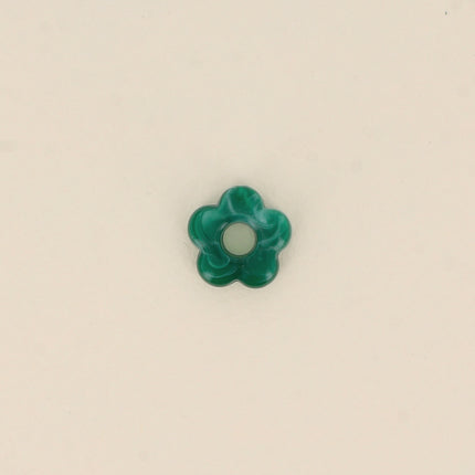 Perle de fleur en résine 15,5mm, 10 pièces