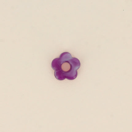 Perle de fleur en résine 15,5mm, 10 pièces