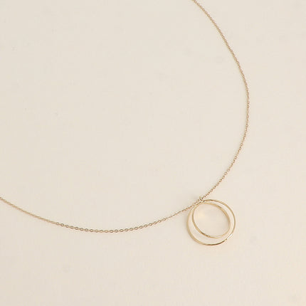 Collier - pendentif de 2 anneaux