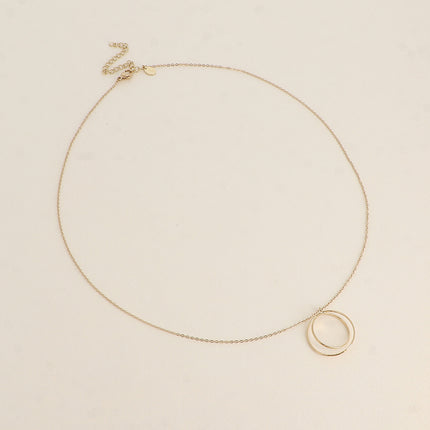 Collier - pendentif de 2 anneaux