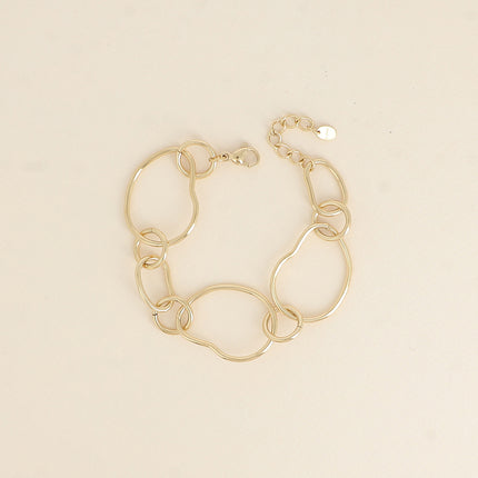 Bracelet Calliope - anneaux alternés