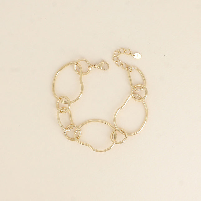 Bracelet Calliope - anneaux alternés