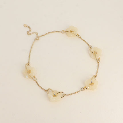 Collier - 5 fleurs de résine