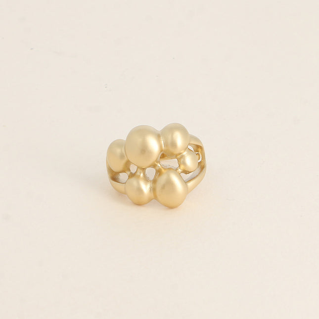 Ring - small matte effect beads