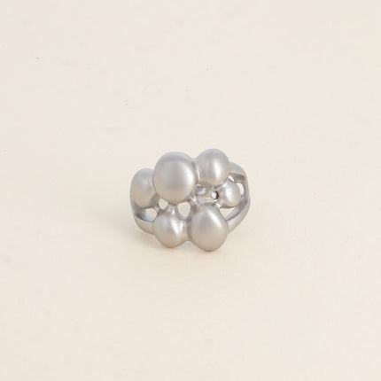 Bague - petites boules effet mat