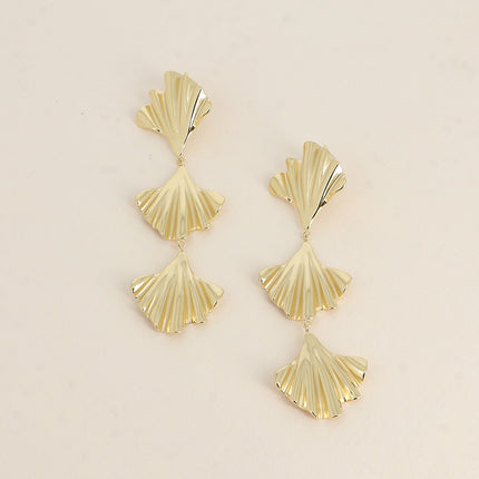 Boucles pendantes - 3 ginkos