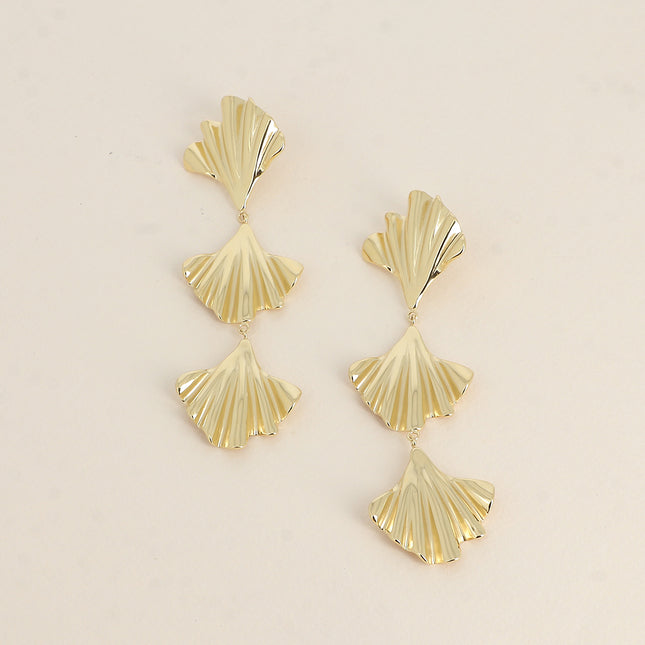 Boucles pendantes - 3 ginkos