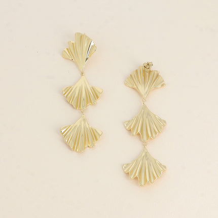 Boucles pendantes - 3 ginkos