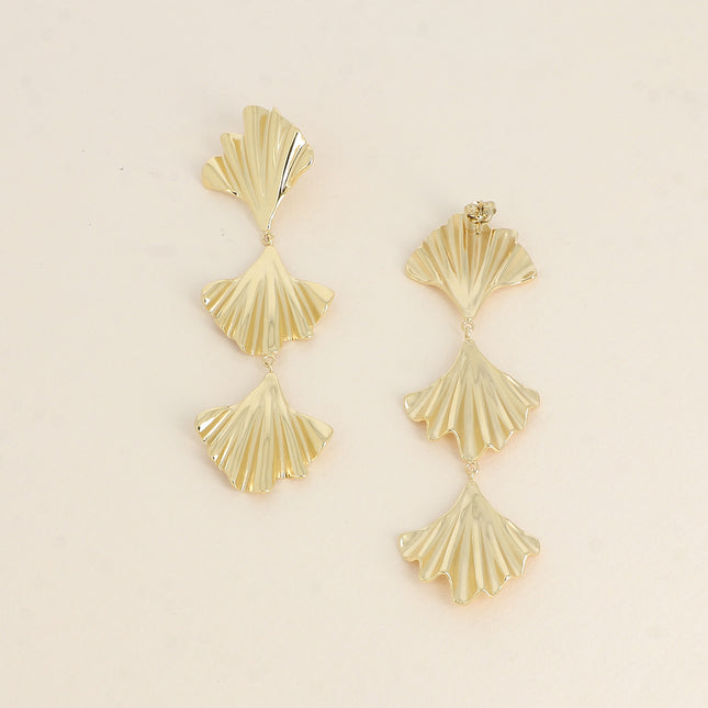 Boucles pendantes - 3 ginkos