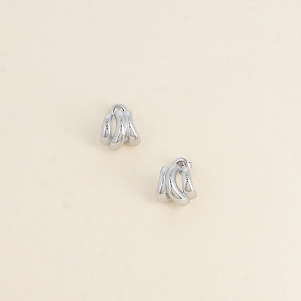 Créoles Irisia - 3 anneaux 13x12mm
