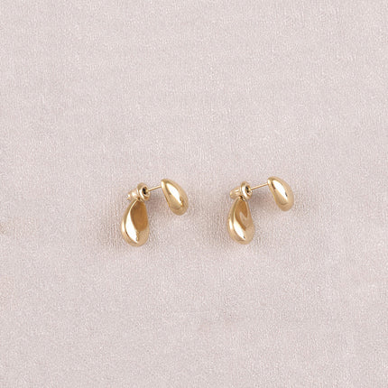 Earrings, flea-shaped drops