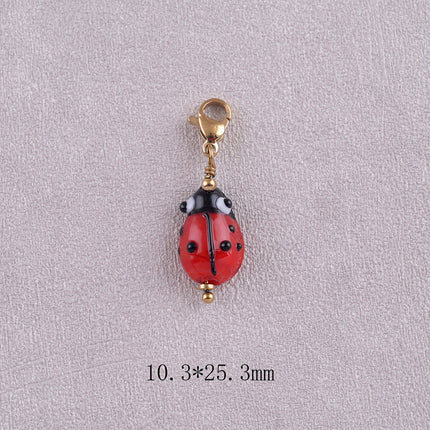 Charm - coccinelle en céramique émaillée
