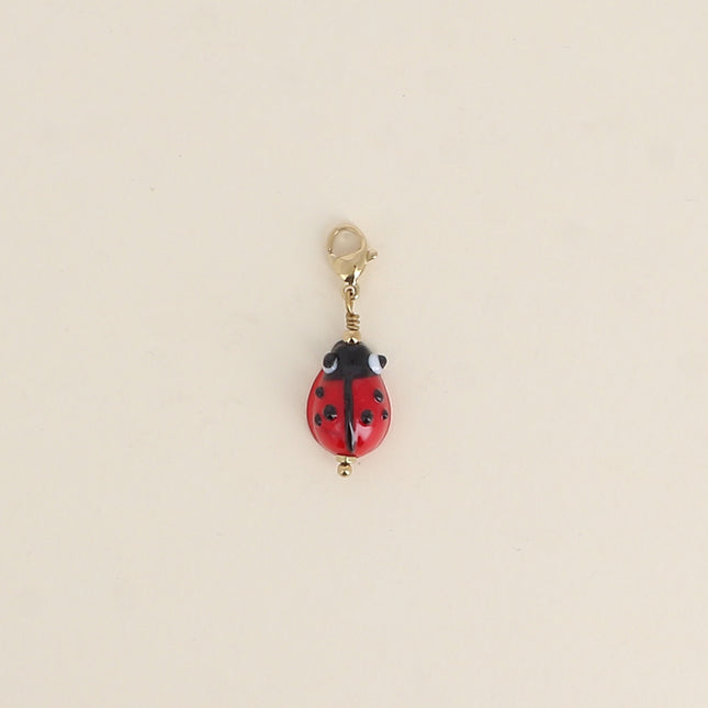 Charm - coccinelle en céramique émaillée