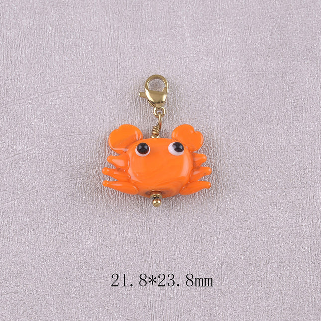 Charm - crabe en résine