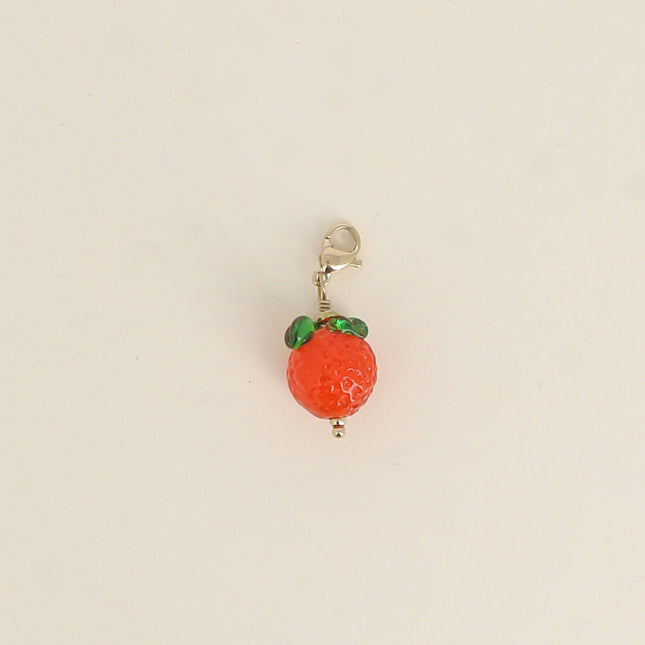 Charm - orange en résine