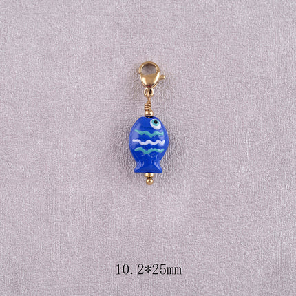 Charm - pendentif poisson en résine