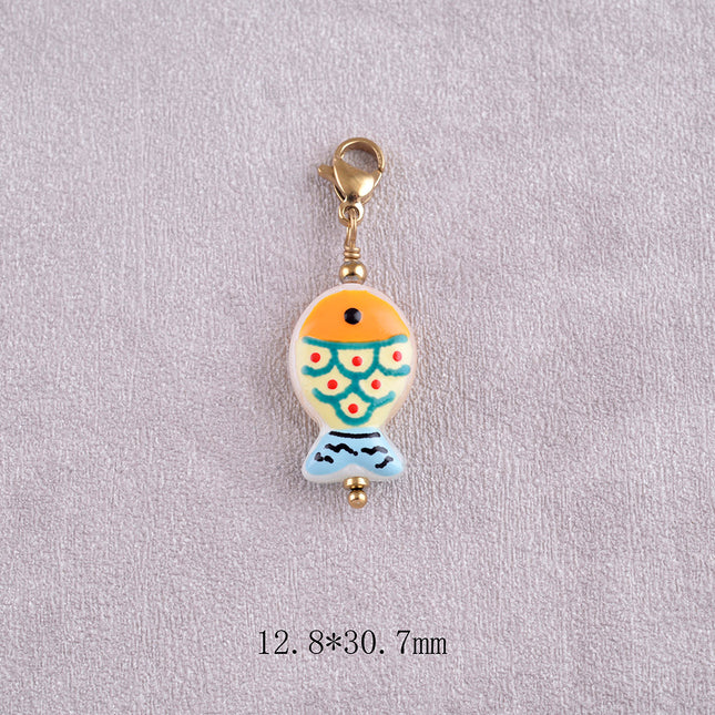 Charm - poisson en résine colorée