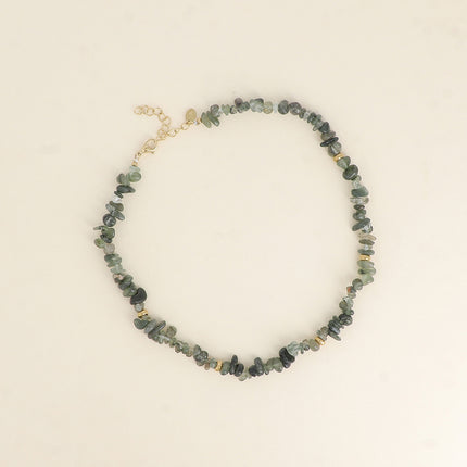 Collier sur fil - pierres naturelles