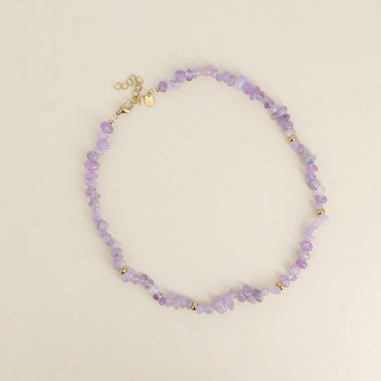 Collier sur fil - pierres naturelles