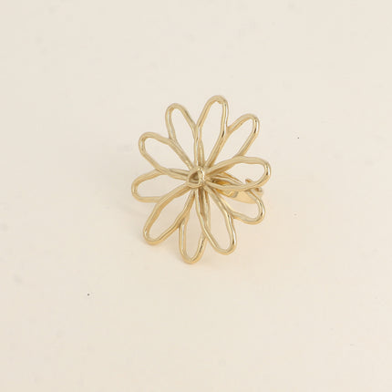 Bague - grande fleur ajourée