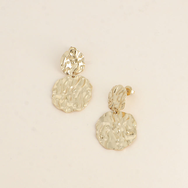 Boucles pendantes - 2 pièces martelées